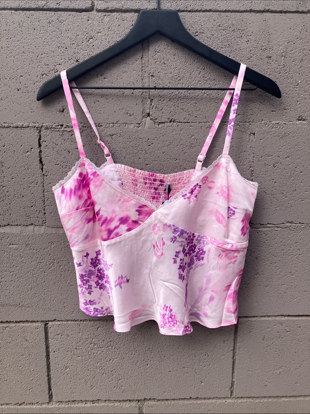 French Connection Pink & Purple Floral Camisole Top